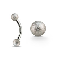 Piercing do obočí matné kuličky - OC023