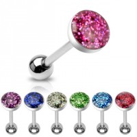 Piercing do jazyku glitry - JK062