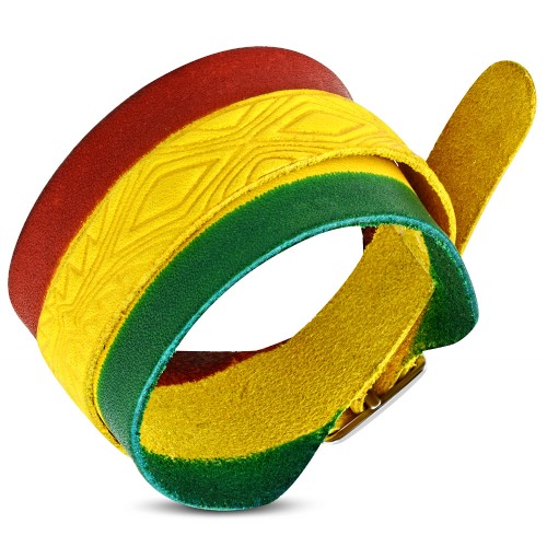 Kožený rasta náramek - BTH022