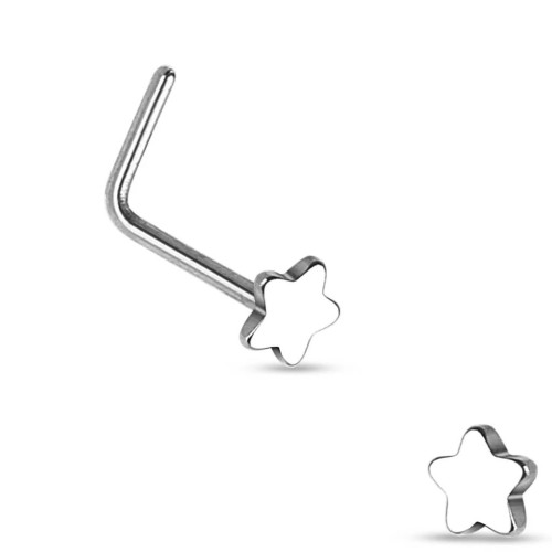 Piercing do nosu s hvězdičkou - N085