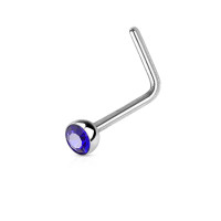 Piercing do nosu s kamínkem - N086