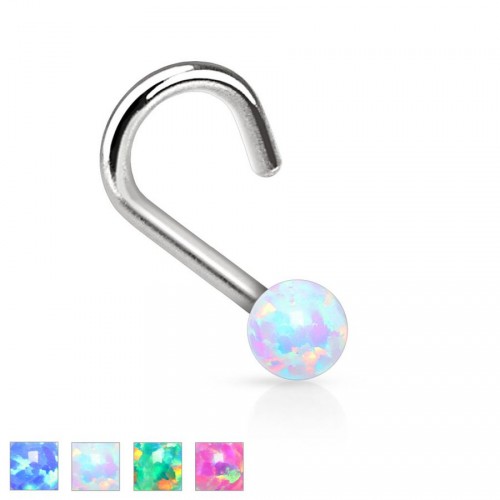 Piercing do nosu barevný - N006