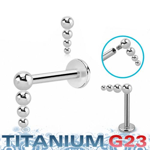 Titanový piercing do brady - LA130