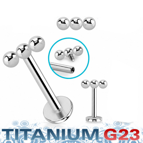 Titanový piercing do brady - LA131