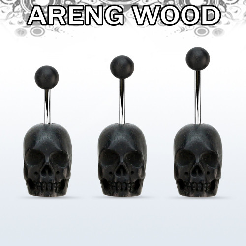 Piercing do pupíku lebka areng wood - PDP394