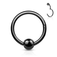 Piercing segment otevírací s kuličkou - N088
