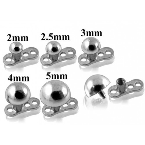 Kompletní microdermal - půlkulička MD01001