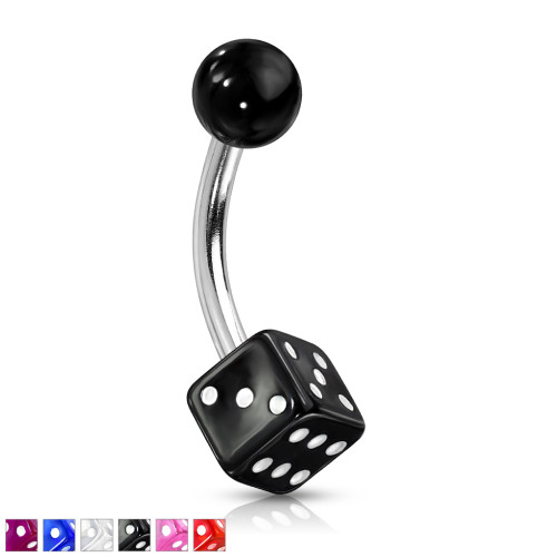 Piercing do pupíku kostka - PDP392