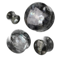 Kamenný plug - black labradorite - PG395